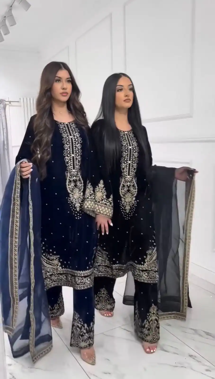 AD 222 Navy Blue Viscose Velvet Salwar Suit with Embroidery Work & Lace Work. Best Price ₹2099. Delivery 4-6 Working Days. Shop now. | Jump Suits, Salwar suit, Designer Suits, Casual Suits, Creative suits, Palazzo Suits, Party Wear Suits, Patiala Suits, Straight Suits