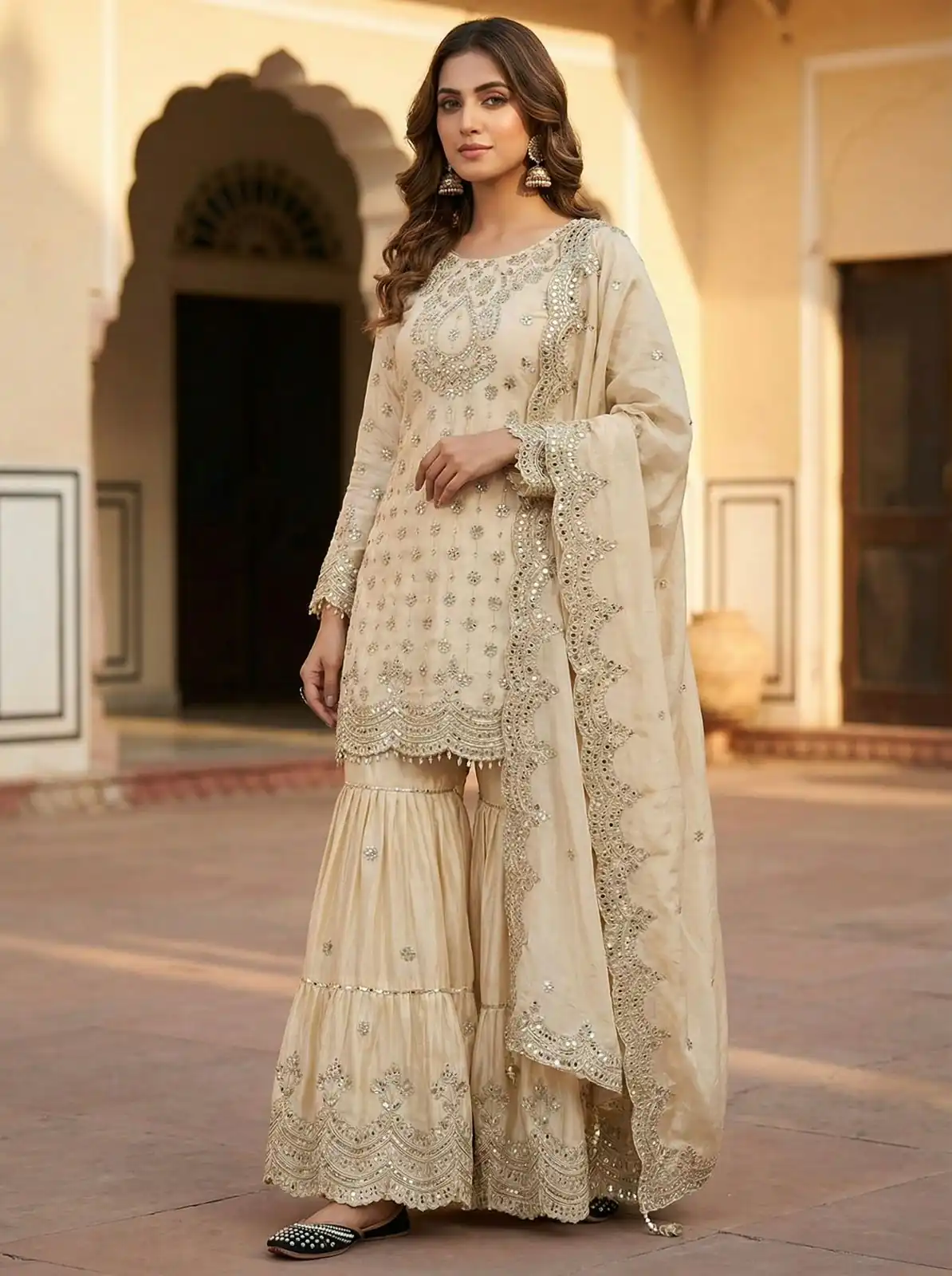 MF 459 Off White Chinon Silk Sequence Work Salwar Suit. Online Affordable Price ₹2549. Delivery 4-6 Working Days. Shop now. | Jump Suits, Salwar suit, Designer Suits, Casual Suits, Creative suits, Palazzo Suits, Party Wear Suits, Patiala Suits, Straight Suits