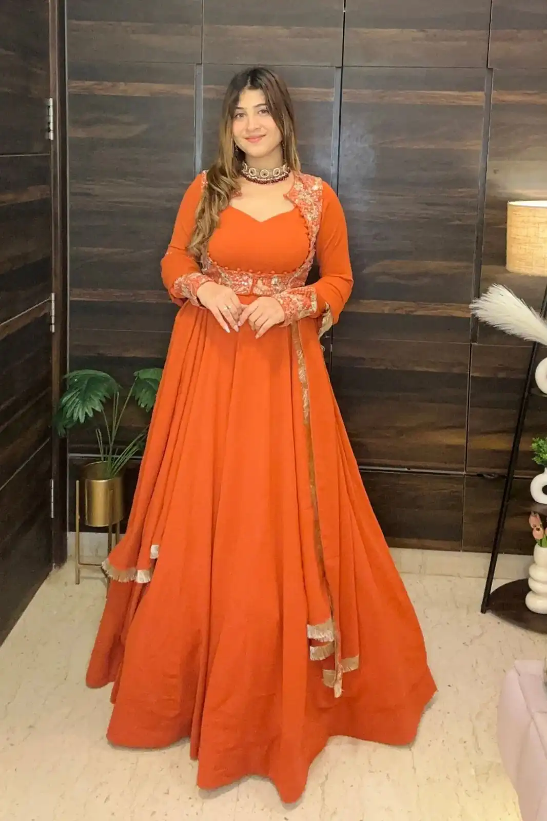 MF 496 Orange Faux Georgette Salwar Suit with Lace Work & Embroidery Work. Special Price ₹2449. Delivery 4-6 Working Days. Shop now. | Jump Suits, Salwar suit, Designer Suits, Casual Suits, Creative suits, Palazzo Suits, Party Wear Suits, Patiala Suits, Straight Suits