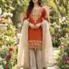 SR 1694 Orange Organza Silk Salwar Suit with Embroidery Work & Lace Work. Exclusive Offer ₹1999. Delivery 4-6 Working Days. Shop now. | Jump Suits, Salwar suit, Designer Suits, Casual Suits, Creative suits, Palazzo Suits, Party Wear Suits, Patiala Suits, Straight Suits
