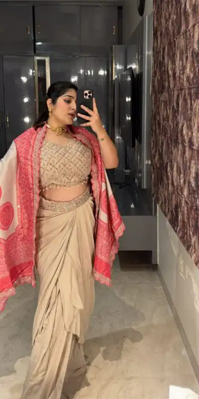 BB 53 Peach Crap Silk Dhoti Suit. Perfect for Wedding, Party, Anniversary, Holi, Temple Visit – Available at ₹2599 only. Delivery 4-6 Working Days. | Jump Suits, Salwar suit, Designer Suits, Casual Suits, Creative suits, Palazzo Suits, Party Wear Suits, Patiala Suits, Straight Suits