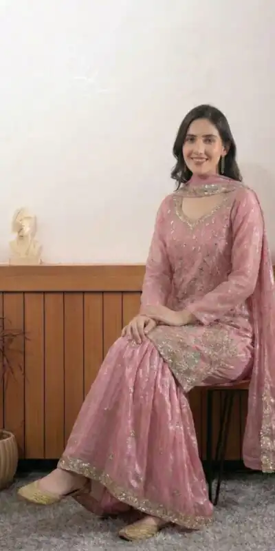 BE 440 Peach Fendy Salwar Suit With Embroidery Work & Bead Work. Exclusive Offer ₹2399. Delivery 4-6 Working Days. Shop now. | Jump Suits, Salwar suit, Designer Suits, Casual Suits, Creative suits, Palazzo Suits, Party Wear Suits, Patiala Suits, Straight Suits