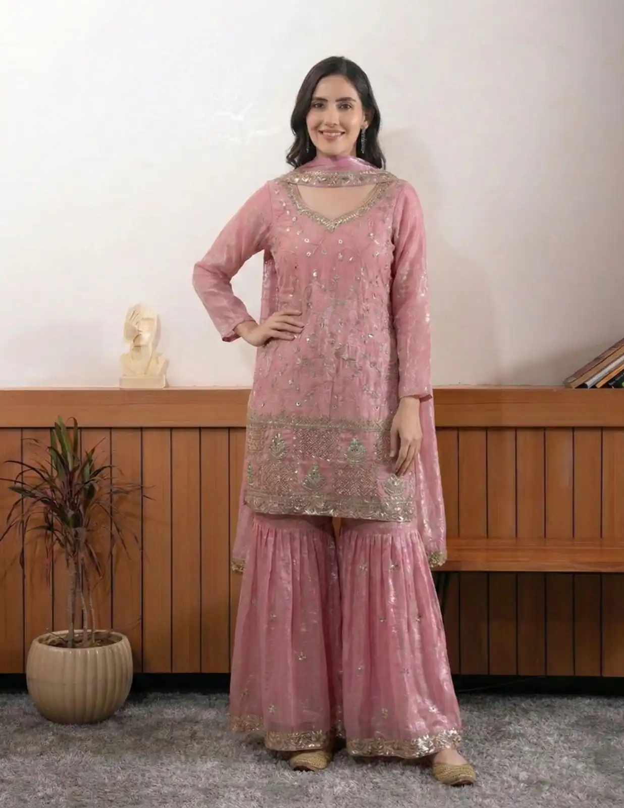 BE 440 Peach Fendy Salwar Suit With Embroidery Work & Bead Work. Exclusive Offer ₹2399. Delivery 4-6 Working Days. Shop now. | Jump Suits, Salwar suit, Designer Suits, Casual Suits, Creative suits, Palazzo Suits, Party Wear Suits, Patiala Suits, Straight Suits