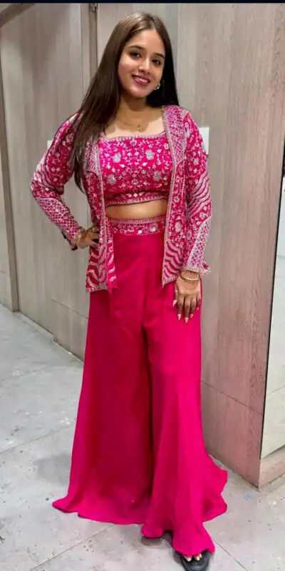 BB 13 Pink Chinon Silk Salwar Suit with Embroidery Work. Wedding, Party, Festive, Events Special Price ₹2399. Delivery 4-6 Working Days. Shop now. | Jump Suits, Salwar suit, Designer Suits, Casual Suits, Creative suits, Palazzo Suits, Party Wear Suits, Patiala Suits, Straight Suits