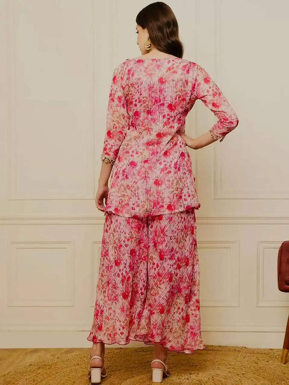 ST 191 Pink Dhamal Jari Salwar Suit with Digital Print & Mirror Work. Available at ₹1699 only. Delivery 4-6 Working Days. Shop now. | Jump Suits, Salwar suit, Designer Suits, Casual Suits, Creative suits, Palazzo Suits, Party Wear Suits, Patiala Suits, Straight Suits