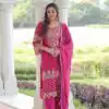 KA 1219 Pink Faux Blooming Salwar SuitPerfect for Wedding, Party, Pongal, Baisakhi, Housewarming – . Now at just ₹2149. Delivery 4-6 Working Days. | Jump Suits, Salwar suit, Designer Suits, Casual Suits, Creative suits, Palazzo Suits, Party Wear Suits, Patiala Suits, Straight Suits