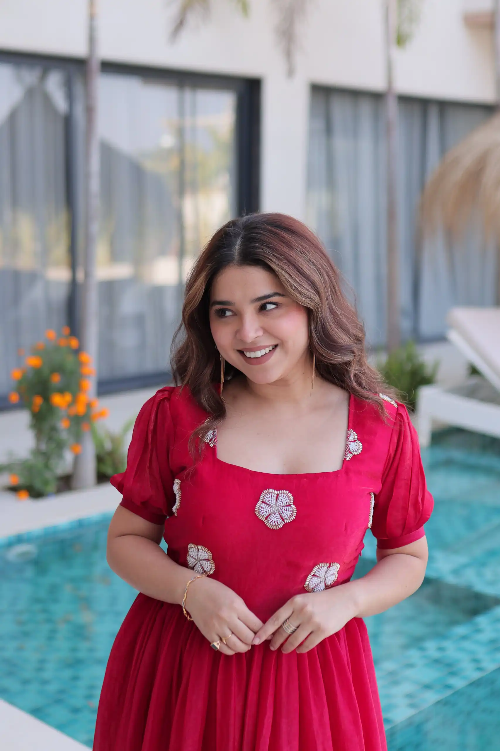 KA 1224 Pink Color Fendi Silk Gown with Embroidery Work & Bead Work. Get it for ₹1769. Delivery 4-6 Working Days. Shop now. | Gowns, Bollywood Gowns, Creative Gowns, Designer Gowns, Embroidered Gowns, Party Wear Gowns