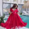KA 1224 Pink Color Fendi Silk Gown with Embroidery Work & Bead Work. Get it for ₹1769. Delivery 4-6 Working Days. Shop now. | Gowns, Bollywood Gowns, Creative Gowns, Designer Gowns, Embroidered Gowns, Party Wear Gowns