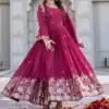 Ram 0153 Pink in Fox Georgette. Embroidery Work Gown Wedding, Party, Festive, Events Get it for ₹2049. Delivery 4-6 Working Days. Shop now. | Gowns, Bollywood Gowns, Creative Gowns, Designer Gowns, Embroidered Gowns, Party Wear Gowns
