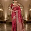 MS 451 Pink Litchi Silk Saree with Embroidery Work & Lace Work. Available at ₹1399 only. Delivery 4-6 Working Days. Shop now. | Sarees, Bollywood Sarees, Creative Sarees, Designer Sarees, Embroidered Sarees, Ethnic Saree, Modern Digital sarees, Party Wear Sarees