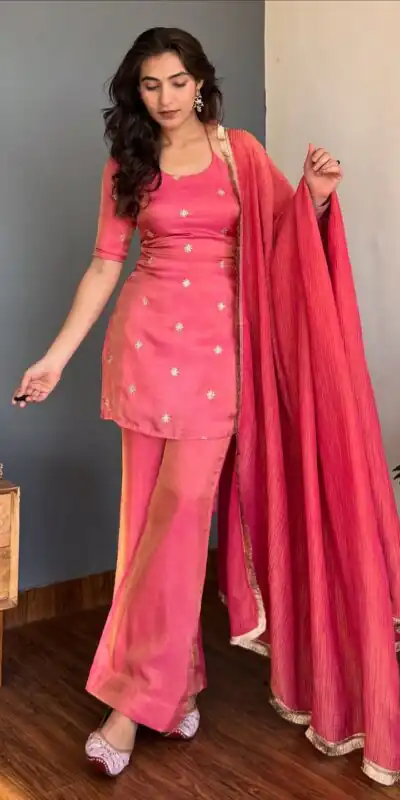 VLM 317 Pink NC Silk Salwar Suit with Lace Work & Embroidery Work. Festive Deal ₹1949. Delivery 4-6 Working Days. Shop now. | Jump Suits, Tops & Bottoms, Track Suits, Trendy Wear, Salwar suit, Designer Suits, Casual Suits, Creative suits, Palazzo Suits, Party Wear Suits, Patiala Suits, Straight Suits
