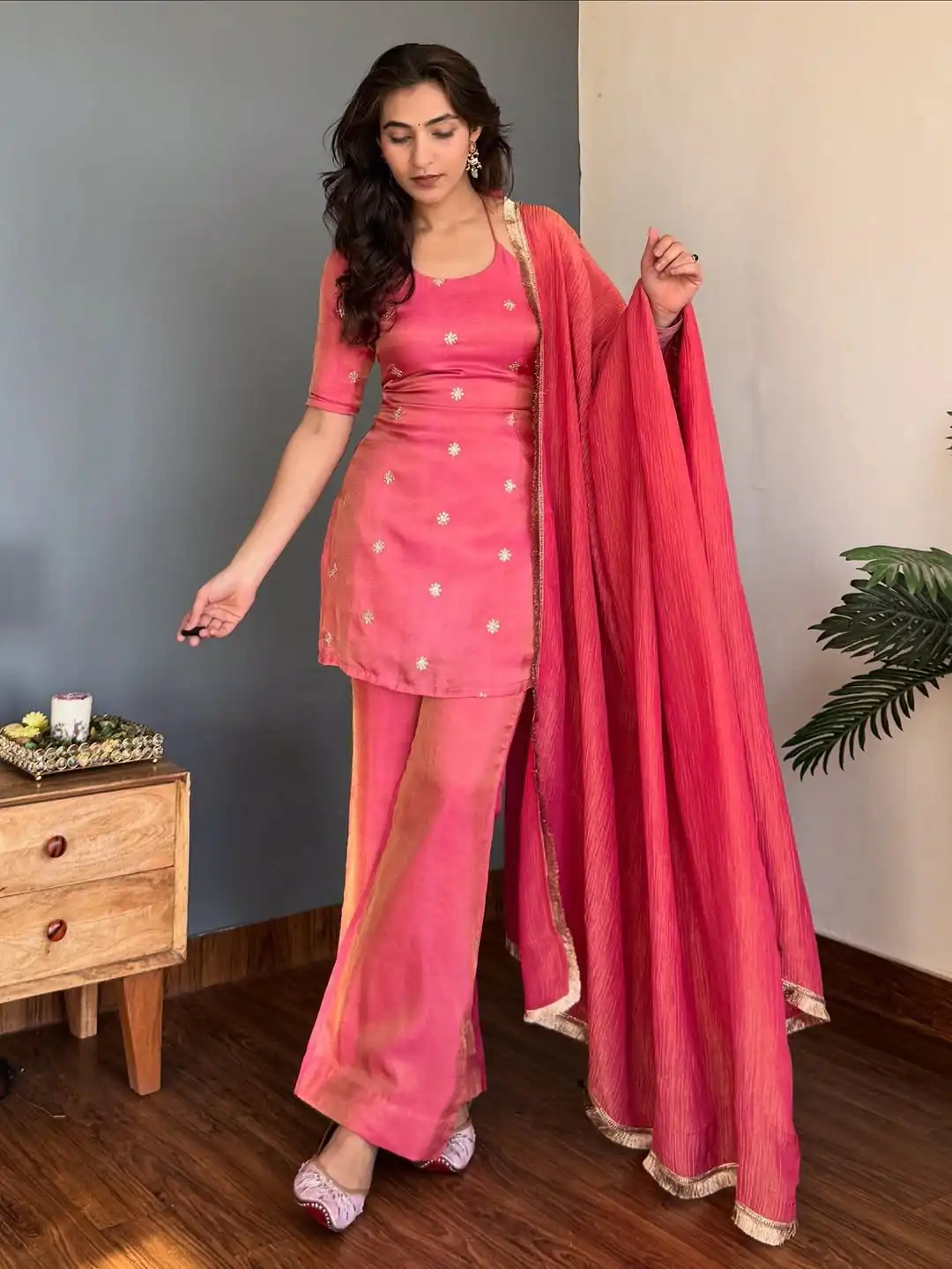 VLM 317 Pink NC Silk Salwar Suit with Lace Work & Embroidery Work. Festive Deal ₹1949. Delivery 4-6 Working Days. Shop now. | Jump Suits, Tops & Bottoms, Track Suits, Trendy Wear, Salwar suit, Designer Suits, Casual Suits, Creative suits, Palazzo Suits, Party Wear Suits, Patiala Suits, Straight Suits