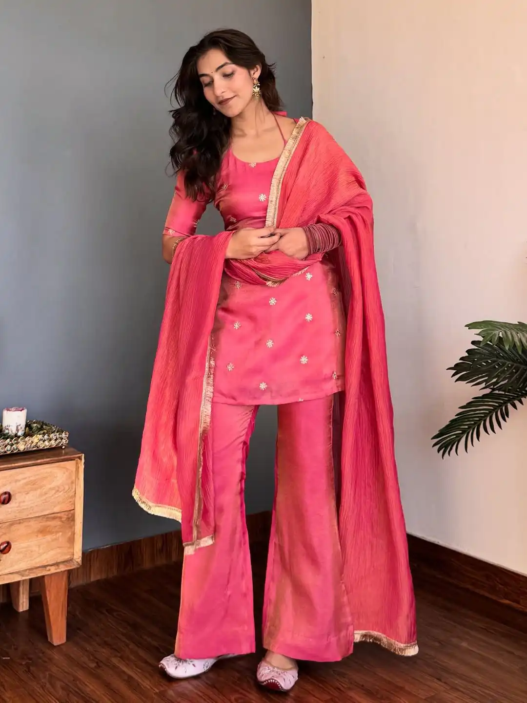 VLM 317 Pink NC Silk Salwar Suit with Lace Work & Embroidery Work. Festive Deal ₹1949. Delivery 4-6 Working Days. Shop now. | Jump Suits, Tops & Bottoms, Track Suits, Trendy Wear, Salwar suit, Designer Suits, Casual Suits, Creative suits, Palazzo Suits, Party Wear Suits, Patiala Suits, Straight Suits