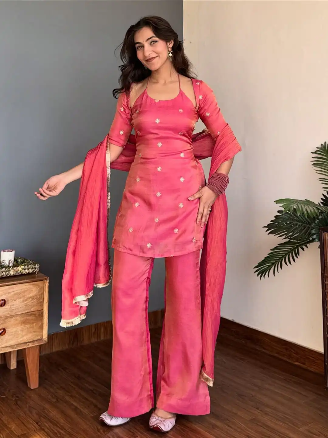 VLM 317 Pink NC Silk Salwar Suit with Lace Work & Embroidery Work. Festive Deal ₹1949. Delivery 4-6 Working Days. Shop now. | Jump Suits, Tops & Bottoms, Track Suits, Trendy Wear, Salwar suit, Designer Suits, Casual Suits, Creative suits, Palazzo Suits, Party Wear Suits, Patiala Suits, Straight Suits