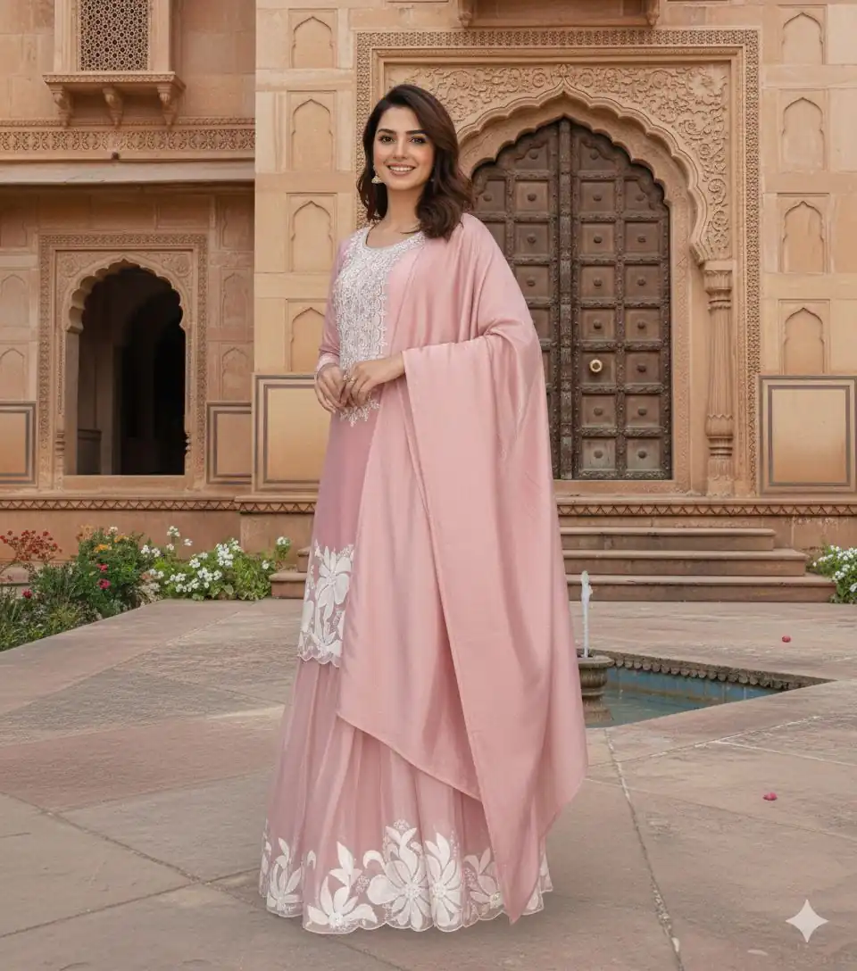 BE 442 Pink Organza Silk Salwar Suit with Embroidery Work & Cowrie Work. Grab it for ₹2049. Delivery 4-6 Working Days. Shop now. | Jump Suits, Salwar suit, Designer Suits, Casual Suits, Creative suits, Palazzo Suits, Party Wear Suits, Patiala Suits, Straight Suits