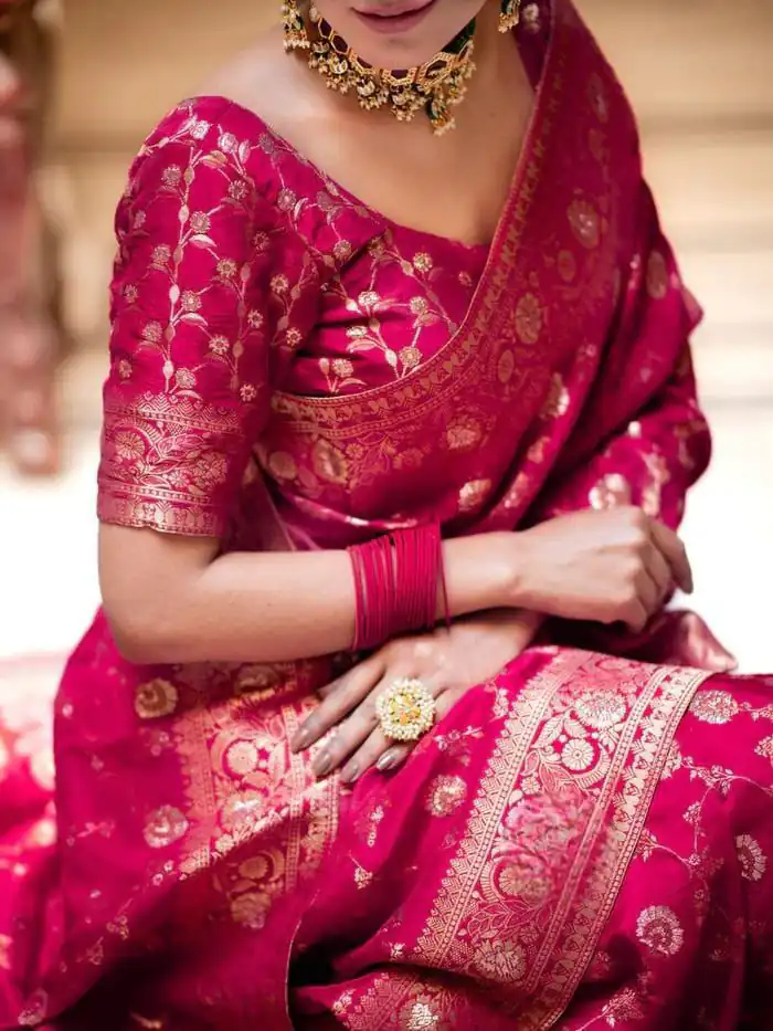 KPR 208 Pink in Color Soft Lichi Silk Designer Work Saree . Available at ₹1399 only. Delivery 4-6 Working Days. Shop now. | Sarees, Bollywood Sarees, Creative Sarees, Designer Sarees, Embroidered Sarees, Ethnic Saree, Modern Digital sarees, Party Wear Sarees