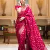 KPR 208 Pink in Color Soft Lichi Silk Designer Work Saree . Available at ₹1399 only. Delivery 4-6 Working Days. Shop now. | Sarees, Bollywood Sarees, Creative Sarees, Designer Sarees, Embroidered Sarees, Ethnic Saree, Modern Digital sarees, Party Wear Sarees