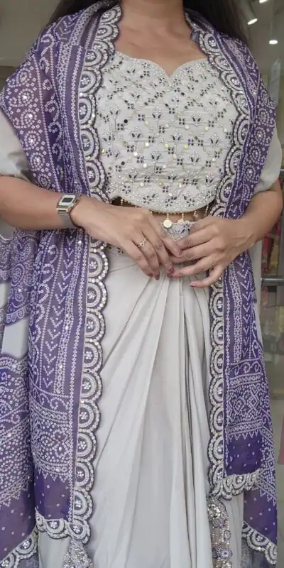 BB 53 Purple Crap Silk Dhoti Suit. Perfect for Wedding, Party, Anniversary, Holi, Temple Visit – Available at ₹2599 only. Delivery 4-6 Working Days. | Jump Suits, Salwar suit, Designer Suits, Casual Suits, Creative suits, Palazzo Suits, Party Wear Suits, Patiala Suits, Straight Suits