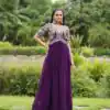 KA 1110 Purple Faux Blooming Gown Perfect for Wedding, Party, Holi, Lohri, Baby Shower – . Introductory Price ₹1649. Delivery 4-6 Working Days. Shop no | Gowns, Bollywood Gowns, Creative Gowns, Designer Gowns, Embroidered Gowns, Party Wear Gowns