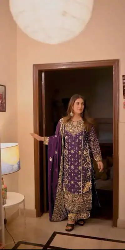 NSR 879 Purple Faux Georgette Salwar Suit with Embroidery Work. Available at ₹2399 only. Delivery 4-6 Working Days. Shop now. | Jump Suits, Tops & Bottoms, Track Suits, Trendy Wear, Salwar suit, Designer Suits, Casual Suits, Creative suits, Palazzo Suits, Party Wear Suits, Patiala Suits, Straight Suits