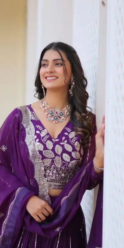 Ram 068 Purple Fox Georgette Lehenga Choli Perfect for Wedding, Party, Ethnic Day, Pongal, Durga Puja – . Affordable Price ₹2649. Delivery 4-6 Working Days. | Lehenga, Bollywood Lehenga, Creative Lehenga, Designer Lehenga, Embroidered Lehenga, Party Wear Lehenga