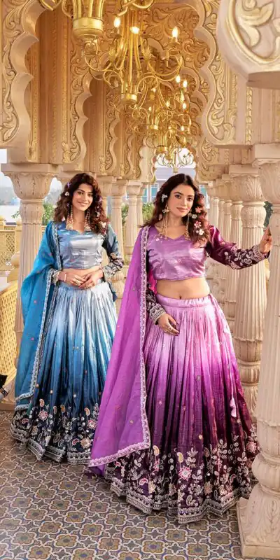 Ram 159 Purple Gold Crush Lehenga Choli Perfect for Wedding, Party, Ethnic Day, Karwa Chauth, Sangeet – . Special Price ₹2649. Delivery 4-6 Working Days. | Lehenga, Bollywood Lehenga, Creative Lehenga, Designer Lehenga, Embroidered Lehenga, Party Wear Lehenga