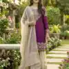 SR 1694 Purple Organza Silk Salwar Suit with Embroidery Work & Lace Work. Exclusive Offer ₹1999. Delivery 4-6 Working Days. Shop now. | Jump Suits, Salwar suit, Designer Suits, Casual Suits, Creative suits, Palazzo Suits, Party Wear Suits, Patiala Suits, Straight Suits