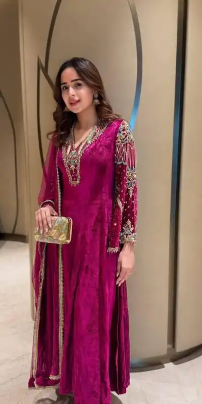 MF 444 Rani Pink Velvet Salwar Suit with Embroidery Work & Zari Work. Available at ₹1999 only. Delivery 4-6 Working Days. Shop now. | Designer Suits, Jump Suits, Tops & Bottoms, Track Suits, Trendy Wear, Salwar suit, Casual Suits, Creative suits, Palazzo Suits, Party Wear Suits, Patiala Suits, Straight Suits