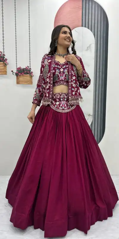 PC 559 Rani Pink Vichitra Silk Lehenga Choli. Perfect for Wedding, Party, Eid, Temple Visit, Mehendi – Affordable Price ₹3149. Delivery 4-6 Working Day | Lehenga, Bollywood Lehenga, Creative Lehenga, Designer Lehenga, Embroidered Lehenga, Party Wear Lehenga
