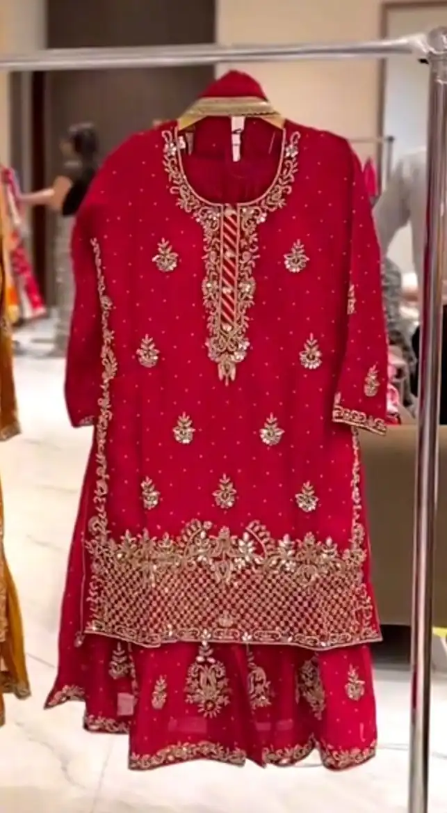 NF 1249 Red Color Chinon Silk Salwar Suit with Embroidery Work. Online Get it for ₹2149. Delivery 4-6 Working Days. Shop now. | Jump Suits, Salwar suit, Designer Suits, Casual Suits, Creative suits, Palazzo Suits, Party Wear Suits, Patiala Suits, Straight Suits
