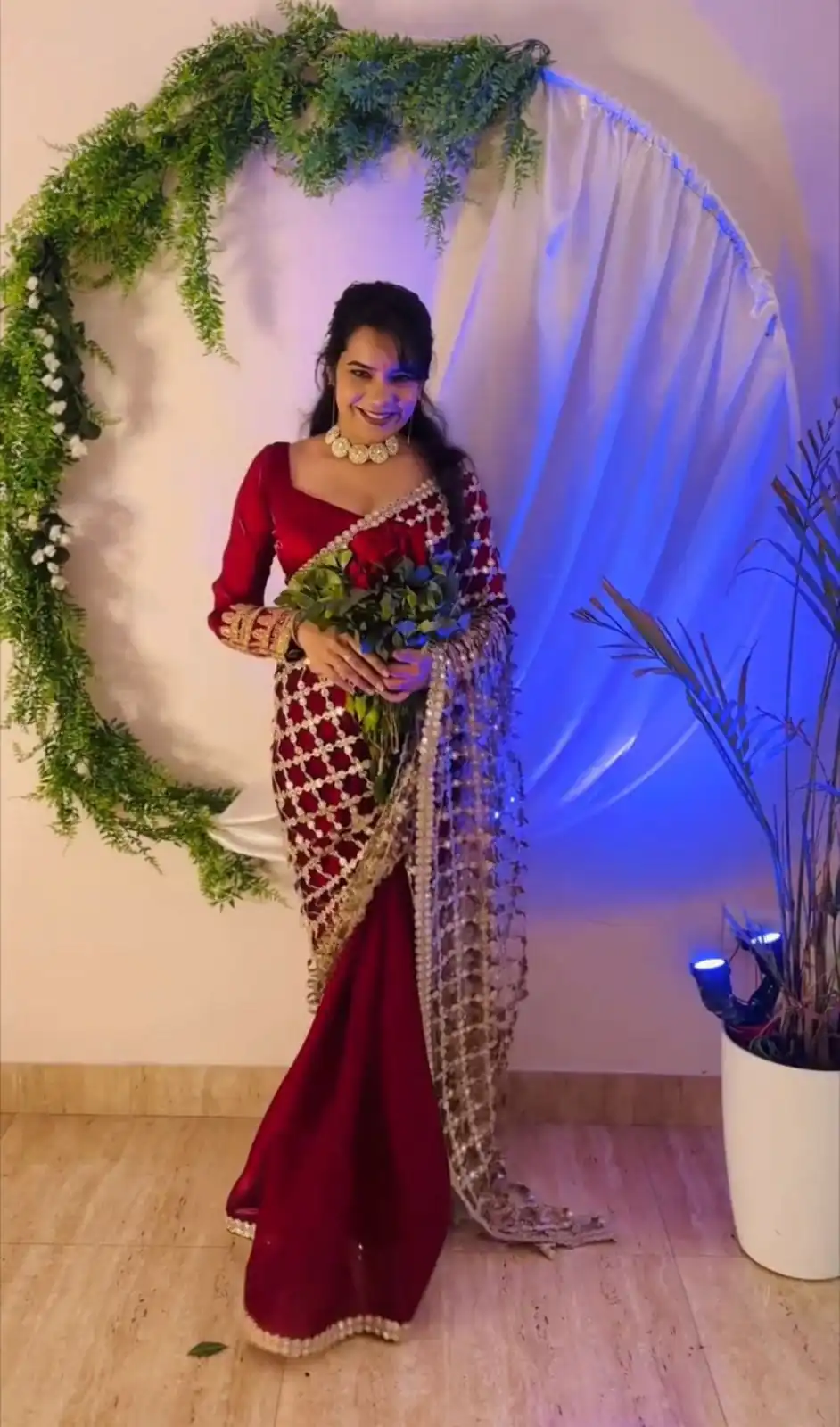 SRK 5322 Red Fendy Silk Saree with Lace Work & Mirror Work. Wedding, Party, Festive, Events, Festive Deal ₹2499. Delivery 4-6 Working Days. Shop now. | Sarees, Bollywood Sarees, Creative Sarees, Designer Sarees, Embroidered Sarees, Ethnic Saree, Modern Digital sarees, Party Wear Sarees