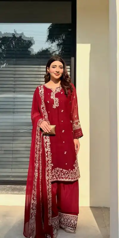 KF 1698 Red in French Crap Embroidery Work & Cut Work Salwar Suit . Introductory Price ₹2049. Delivery 4-6 Working Days. Shop now. | Jump Suits, Salwar suit, Designer Suits, Casual Suits, Creative suits, Palazzo Suits, Party Wear Suits, Patiala Suits, Straight Suits