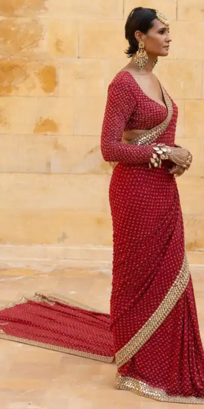 BD 1811 Red in Faux Georgette Mirror Work & Embroidery Work Saree . Exclusive Offer ₹2049. Delivery 4-6 Working Days. Shop now. | Sarees, Bollywood Sarees, Creative Sarees, Designer Sarees, Embroidered Sarees, Ethnic Saree, Modern Digital sarees, Party Wear Sarees