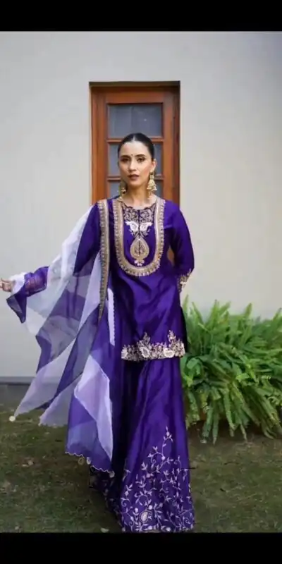 DC 95 Royal Purple Color Chinon Thread Sequence Work Salwar Suit . Wedding, Party, Festive, Best Price ₹1849. Delivery 4-6 Working Days. Shop now. | Jump Suits, Salwar suit, Designer Suits, Casual Suits, Creative suits, Palazzo Suits, Party Wear Suits, Patiala Suits, Straight Suits