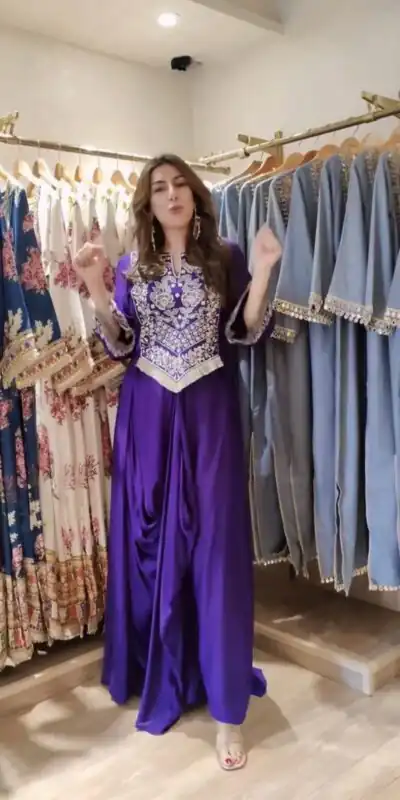 BE 441 Royal Purple Color French Crape Dhoti Suit with Embroidery Work. Get it for ₹1749. Delivery 4-6 Working Days. Shop now. | Jump Suits, Salwar suit, Designer Suits, Casual Suits, Creative suits, Palazzo Suits, Party Wear Suits, Patiala Suits, Straight Suits