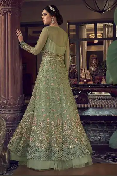 FC 6802 Sea Green in Banglory Silk Embroidery Work & Stone Work Salwar Suit . Festive Deal ₹3449. Delivery 4-6 Working Days. Shop now. | Jump Suits, Salwar suit, Designer Suits, Casual Suits, Creative suits, Palazzo Suits, Party Wear Suits, Patiala Suits, Straight Suits