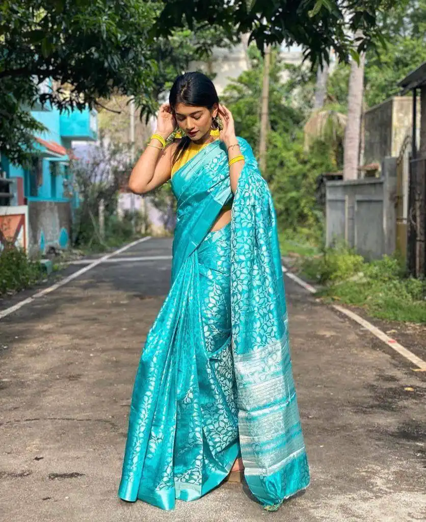 KP 4011 Sky Blue in Soft Lichi Silk Lace Work & Lace Border Saree . Special Price ₹1349. Delivery 4-6 Working Days. Shop now. | Sarees, Bollywood Sarees, Creative Sarees, Designer Sarees, Embroidered Sarees, Ethnic Saree, Modern Digital sarees, Party Wear Sarees