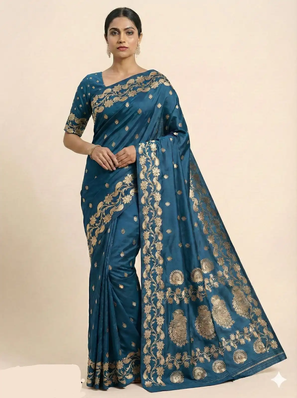 MB 213 Teal Color Zari Work & Lace Work Saree in Banarasi Soft. Grab it for ₹1899. Delivery 4-6 Working Days .Online Shop now. | Sarees, Bollywood Sarees, Creative Sarees, Designer Sarees, Embroidered Sarees, Ethnic Saree, Modern Digital sarees, Party Wear Sarees