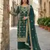 SRK 5231 Teal Color Pure Chinnon Silk With Embroidery Sequence Work Salwar Suit Casual, Wedding, Party, Festive, Events Etc.4-6 Working Days@ 2699/-only | Designer Suits, Jump Suits, Salwar suit, Casual Suits, Creative suits, Palazzo Suits, Party Wear Suits, Patiala Suits, Straight Suits