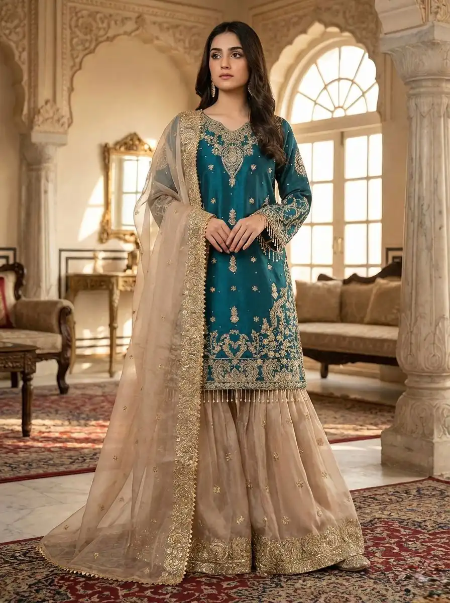 SR 1702 Teal in Zimmy Choo Silk Lace Work & Embroidery Work Salwar Suit . Affordable Price ₹1949. Delivery 4-6 Working Days. Shop now. | Jump Suits, Tops & Bottoms, Track Suits, Trendy Wear, Salwar suit, Designer Suits, Casual Suits, Creative suits, Palazzo Suits, Party Wear Suits, Patiala Suits, Straight Suits