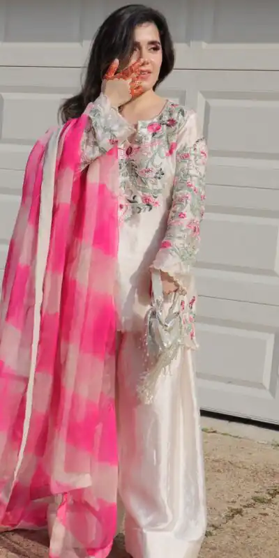 NSR 858 White Crap Silk Salwar Suit with Lace Work & Digital Print. Now at just ₹1899. Delivery 4-6 Working Days. Shop now. | Jump Suits, Salwar suit, Designer Suits, Casual Suits, Creative suits, Palazzo Suits, Party Wear Suits, Patiala Suits, Straight Suits