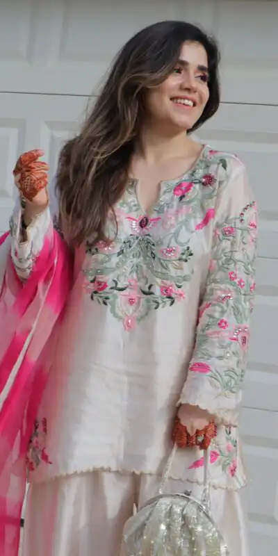 NSR 858 White Crap Silk Salwar Suit with Lace Work & Digital Print. Now at just ₹1899. Delivery 4-6 Working Days. Shop now. | Jump Suits, Salwar suit, Designer Suits, Casual Suits, Creative suits, Palazzo Suits, Party Wear Suits, Patiala Suits, Straight Suits