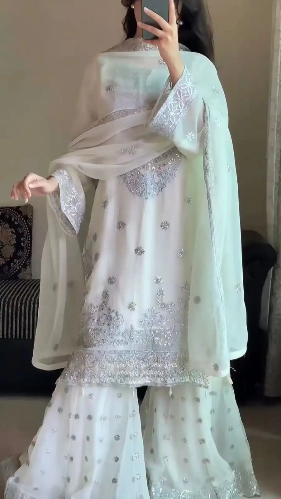 KD 1561 White Faux Georgette Salwar Suit Perfect for Wedding, Party, Holi, Haldi, Sangeet – . Best Price ₹2399. Delivery 4-6 Working Days. Shop now. | Designer Suits, Jump Suits, Salwar suit, Casual Suits, Creative suits, Palazzo Suits, Party Wear Suits, Patiala Suits, Straight Suits