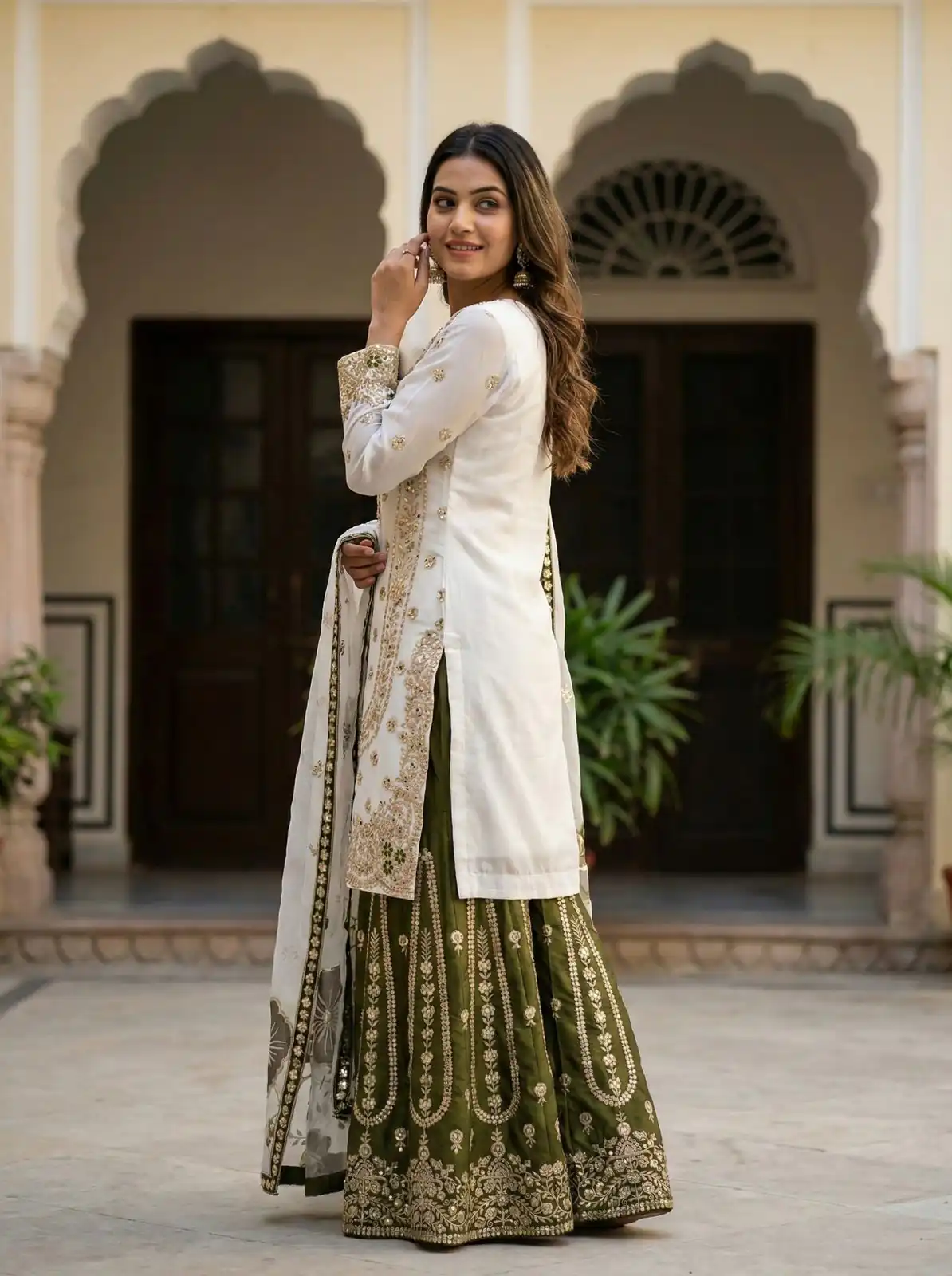 NSR 884 White Organza Silk Salwar Suit with Digital Print & Embroidery Work. Introductory Price ₹2149. Delivery 4-6 Working Days. Shop now. | Jump Suits, Salwar suit, Designer Suits, Casual Suits, Creative suits, Palazzo Suits, Party Wear Suits, Patiala Suits, Straight Suits