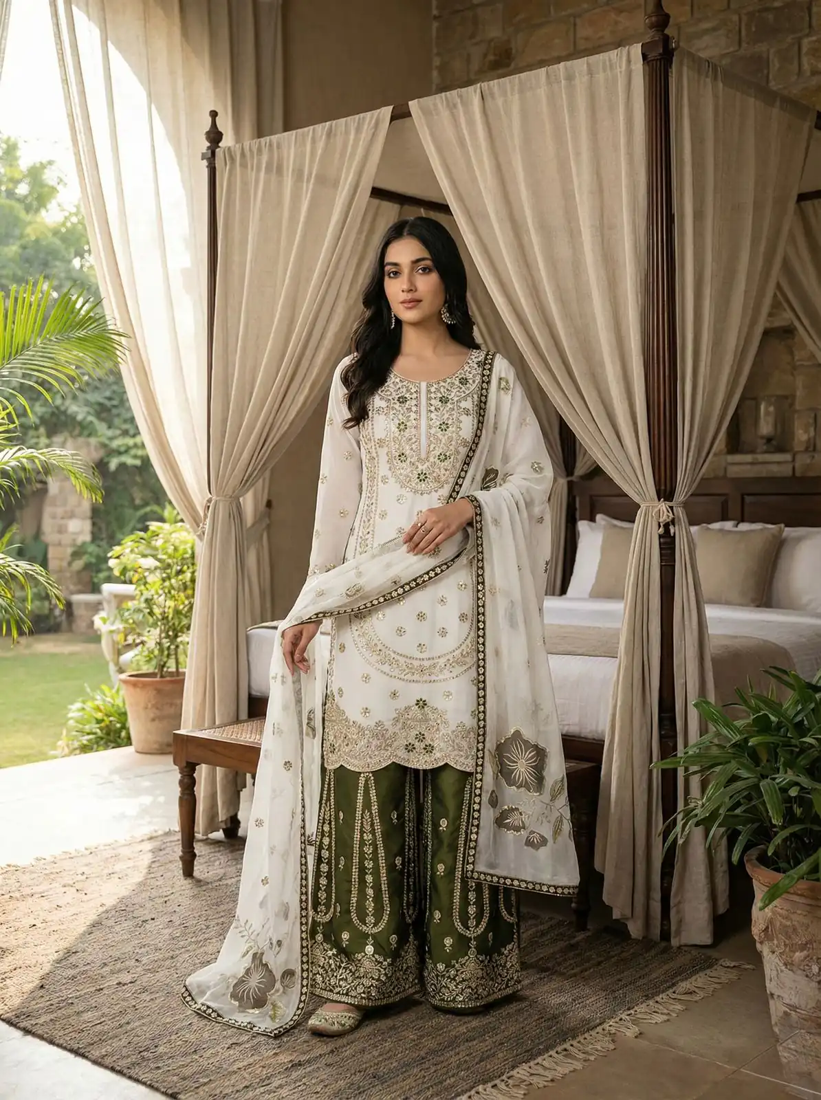 NSR 884 White Organza Silk Salwar Suit with Digital Print & Embroidery Work. Introductory Price ₹2149. Delivery 4-6 Working Days. Shop now. | Jump Suits, Salwar suit, Designer Suits, Casual Suits, Creative suits, Palazzo Suits, Party Wear Suits, Patiala Suits, Straight Suits