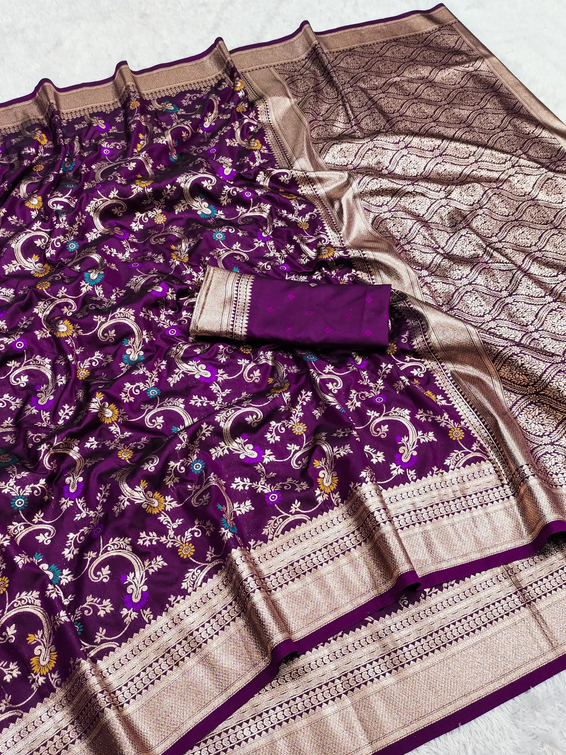 MB 548 Wine Banarasi silk Saree with Zari Work & Lace Work. Wedding, Party, Festive, Now at just ₹1949. Delivery 4-6 Working Days. Shop now. | Sarees, Bollywood Sarees, Creative Sarees, Designer Sarees, Embroidered Sarees, Ethnic Saree, Modern Digital sarees, Party Wear Sarees