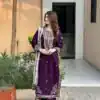 LG 2056 Wine Color Faux Georgette Salwar Suit with Embroidery Work. Get it for ₹2049. Delivery 4-6 Working Days. Shop now. | Designer Suits, Jump Suits, Tops & Bottoms, Track Suits, Trendy Wear, Salwar suit, Casual Suits, Creative suits, Palazzo Suits, Party Wear Suits, Patiala Suits, Straight Suits