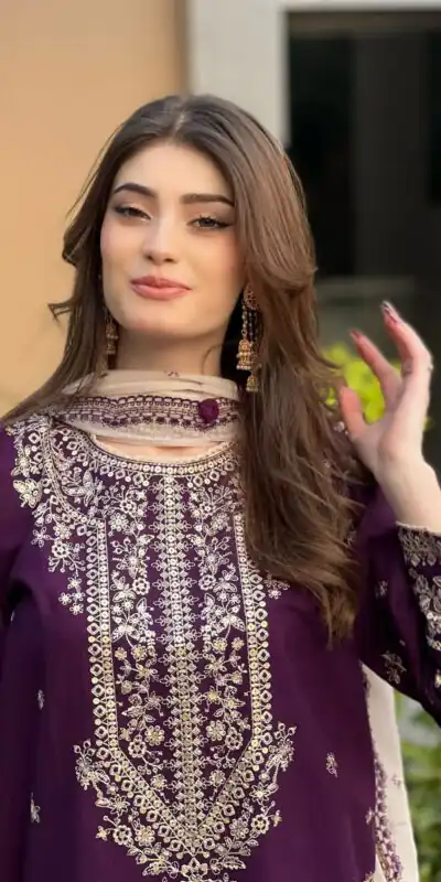 LG 2056 Wine Color Faux Georgette Salwar Suit with Embroidery Work. Get it for ₹2049. Delivery 4-6 Working Days. Shop now. | Designer Suits, Jump Suits, Tops & Bottoms, Track Suits, Trendy Wear, Salwar suit, Casual Suits, Creative suits, Palazzo Suits, Party Wear Suits, Patiala Suits, Straight Suits