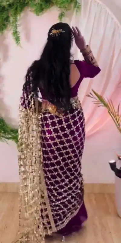 SRK 5322 Wine Fendy Silk Saree with Lace Work & Mirror Work. Wedding, Party, Festive, Events, Festive Deal ₹2499. Delivery 4-6 Working Days. Shop now. | Sarees, Bollywood Sarees, Creative Sarees, Designer Sarees, Embroidered Sarees, Ethnic Saree, Modern Digital sarees, Party Wear Sarees