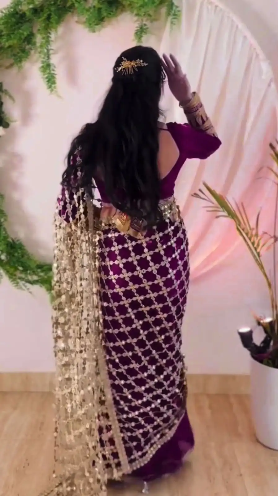 SRK 5322 Wine Fendy Silk Saree with Lace Work & Mirror Work. Wedding, Party, Festive, Events, Festive Deal ₹2499. Delivery 4-6 Working Days. Shop now. | Sarees, Bollywood Sarees, Creative Sarees, Designer Sarees, Embroidered Sarees, Ethnic Saree, Modern Digital sarees, Party Wear Sarees